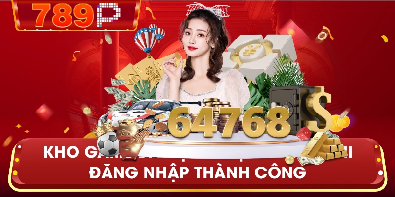 Kho game đa dạng hiện ra sau khi đăng nhập thành công